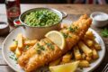 CUCINA INGLESE: Fish and Chips. Fresh cod fillet