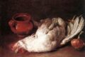Natura morta con gallina, cipolla e pentola -  Giacomo Ceruti